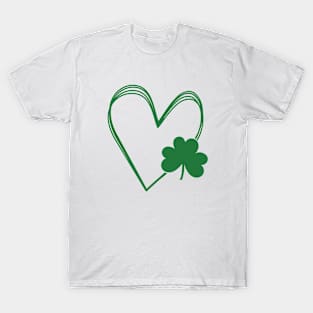 Shamrock Clover Shirt, Minimalist Shamrock Shirt, Irish Shirt Women, Cute Irish Shirt, Irish Girlfriend Gift, St Patrick Day Shirt, Lucky Shirt T-Shirt